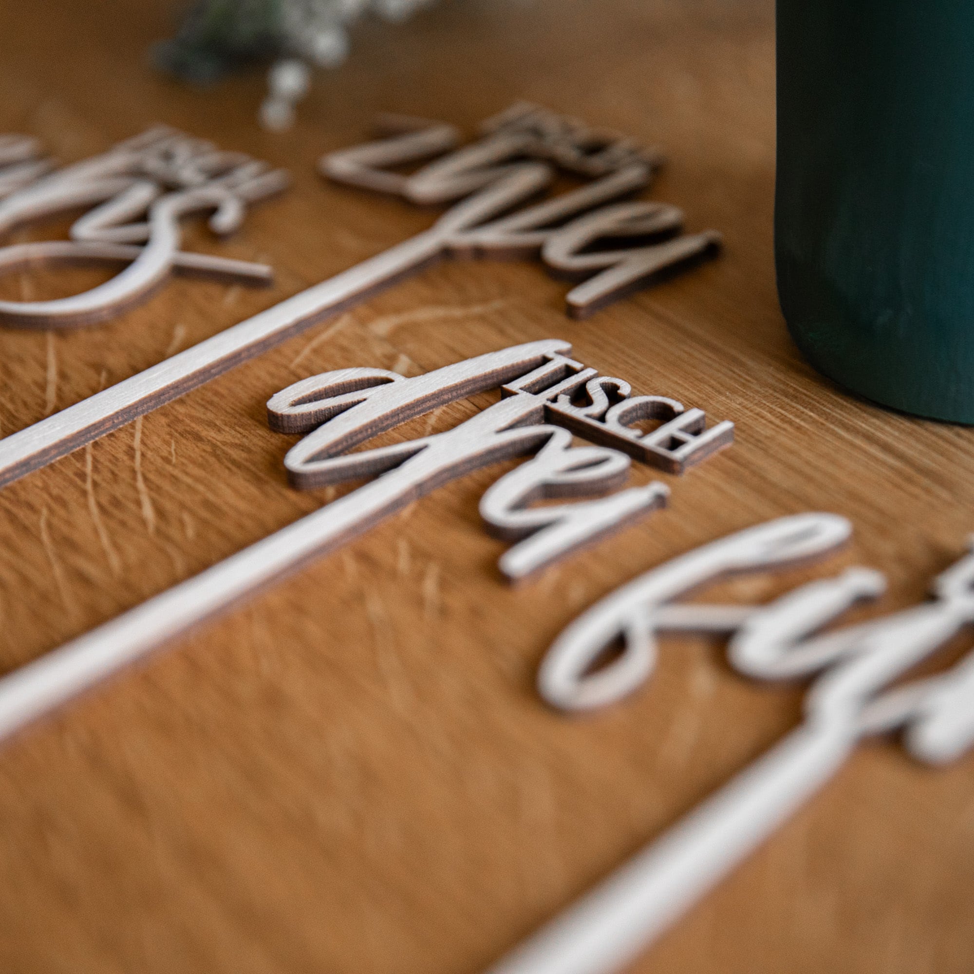 Tischnummern Hochzeit aus Holz / Sitzplan / Zahlen aus Holz / Tischnummern Flaschen / Tischschilder / Hochzeitspapeterie / Sitzplatz