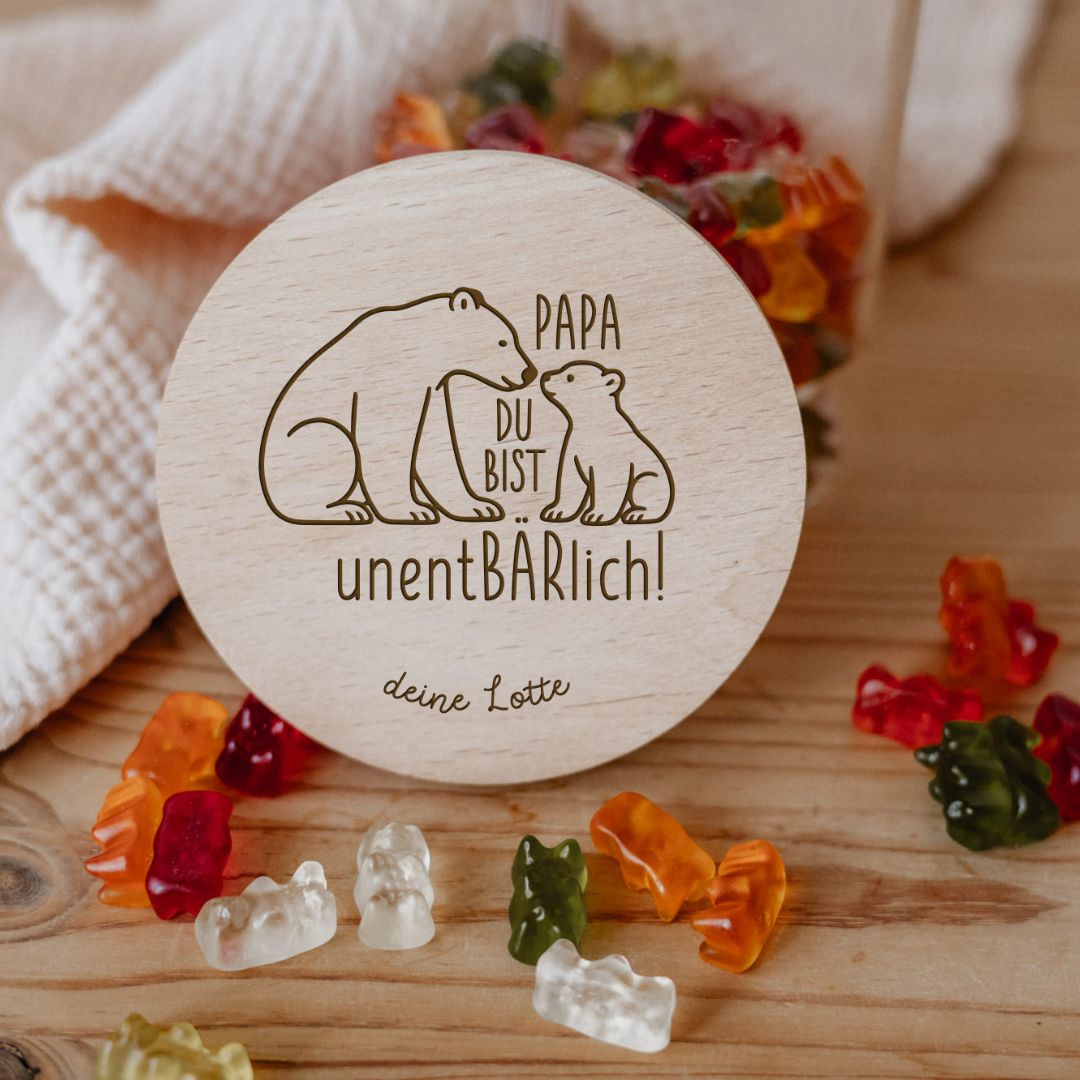 Personalisiertes Vorratsglas für Papa