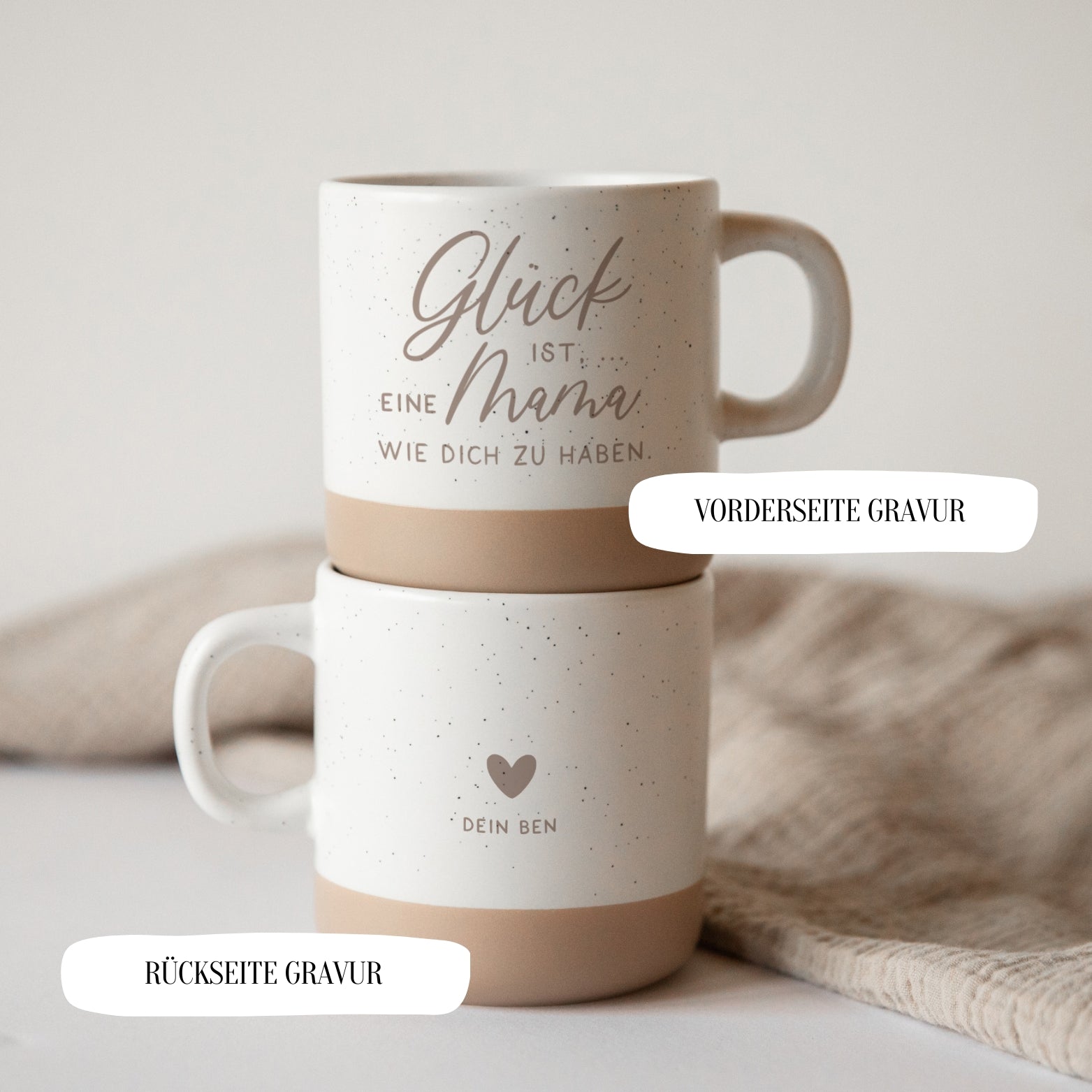 personalisierte Tasse - "Glück ist, eine Oma wie dich zu haben"