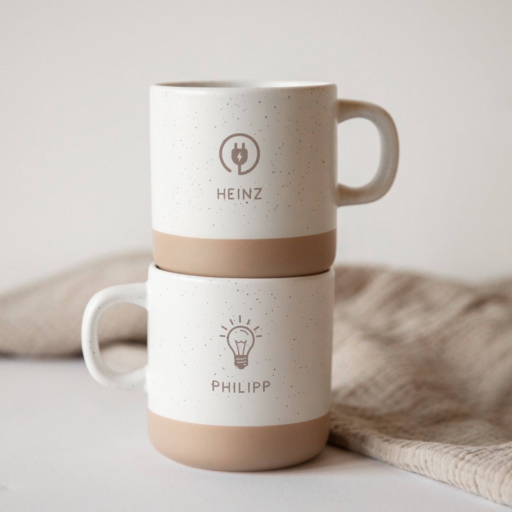 Personalisierte Elektriker-Tasse mit Name