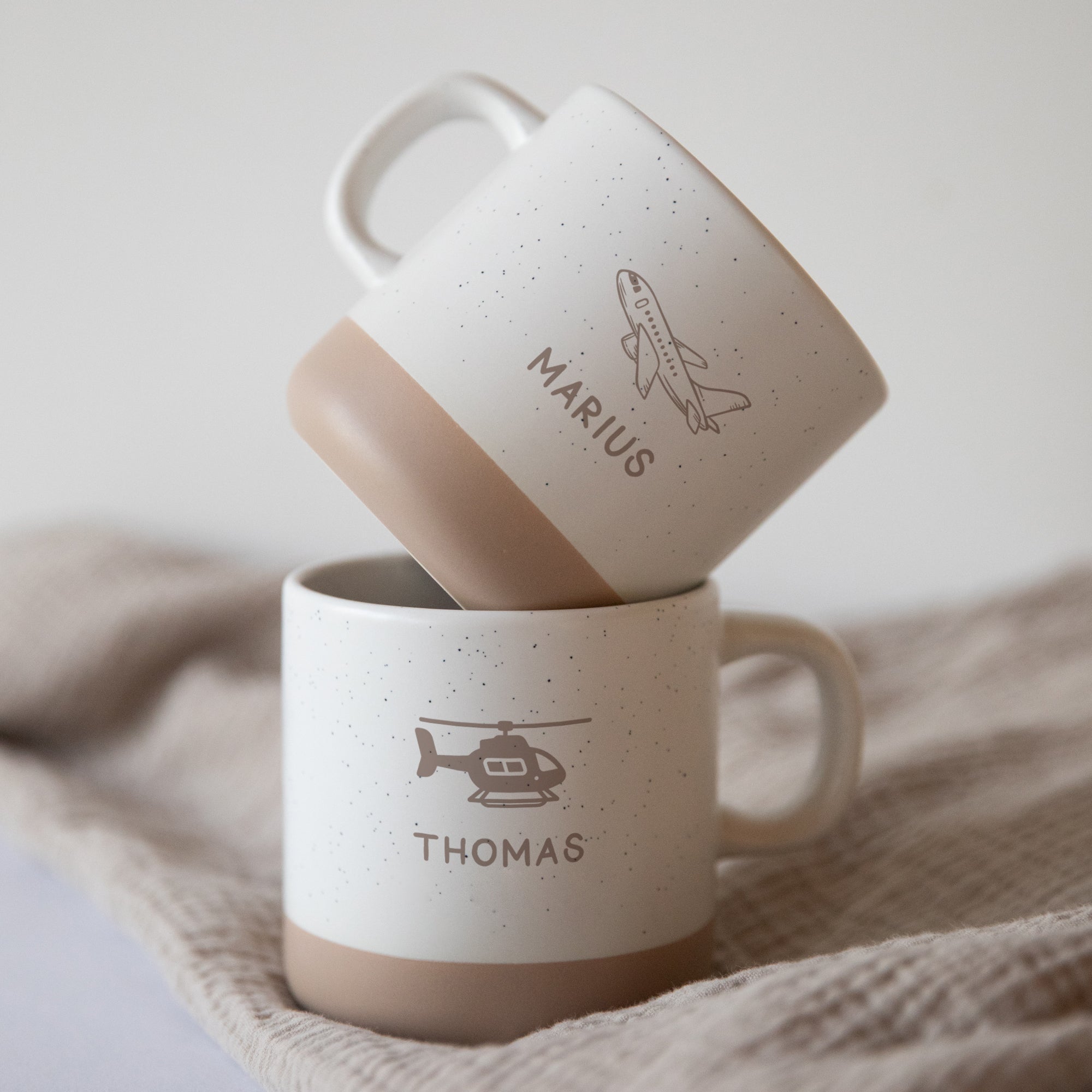 Personalisierte Piloten-Tasse mit Name