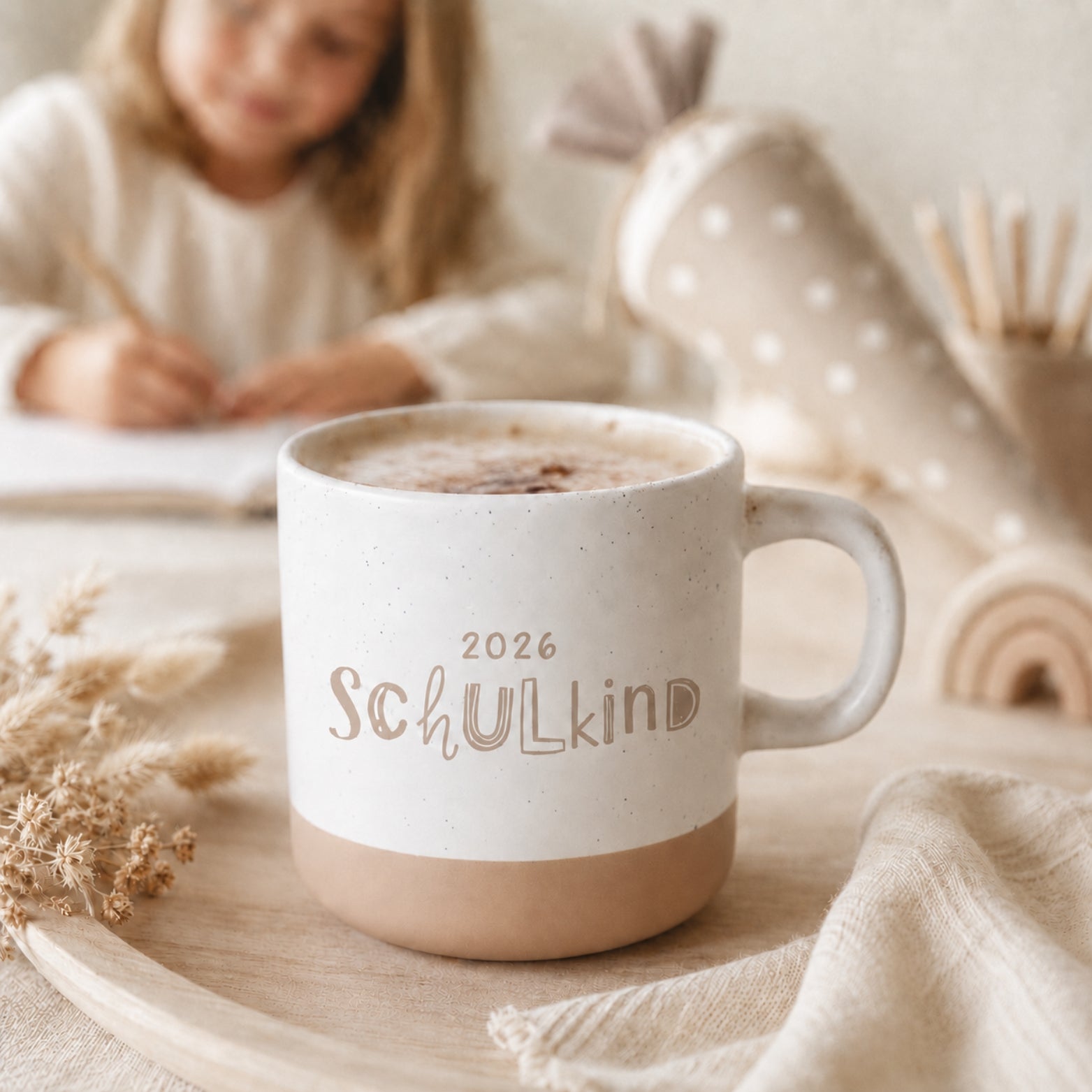 Personalisierte Tasse zur Einschulung – Schulkind Geschenk mit Gravur