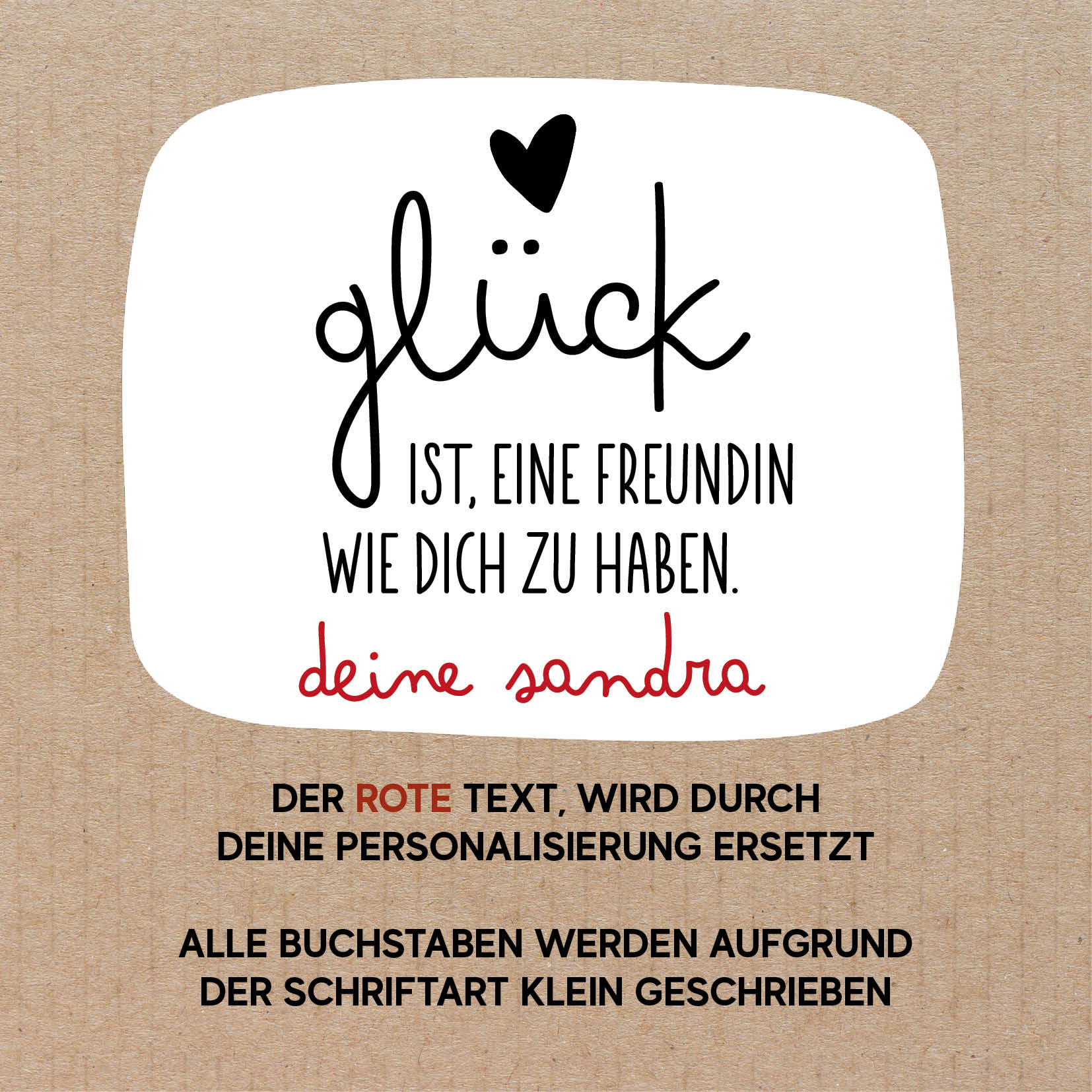 Personalisierte Steingut-Tasse mit Gravur – Geschenk für beste Freundin