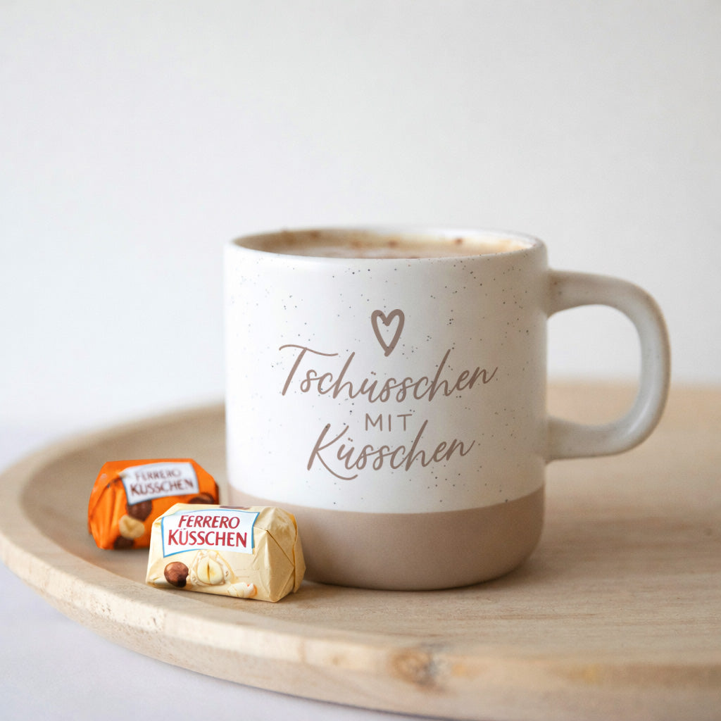 Tschüsschen mit Küsschen Tasse