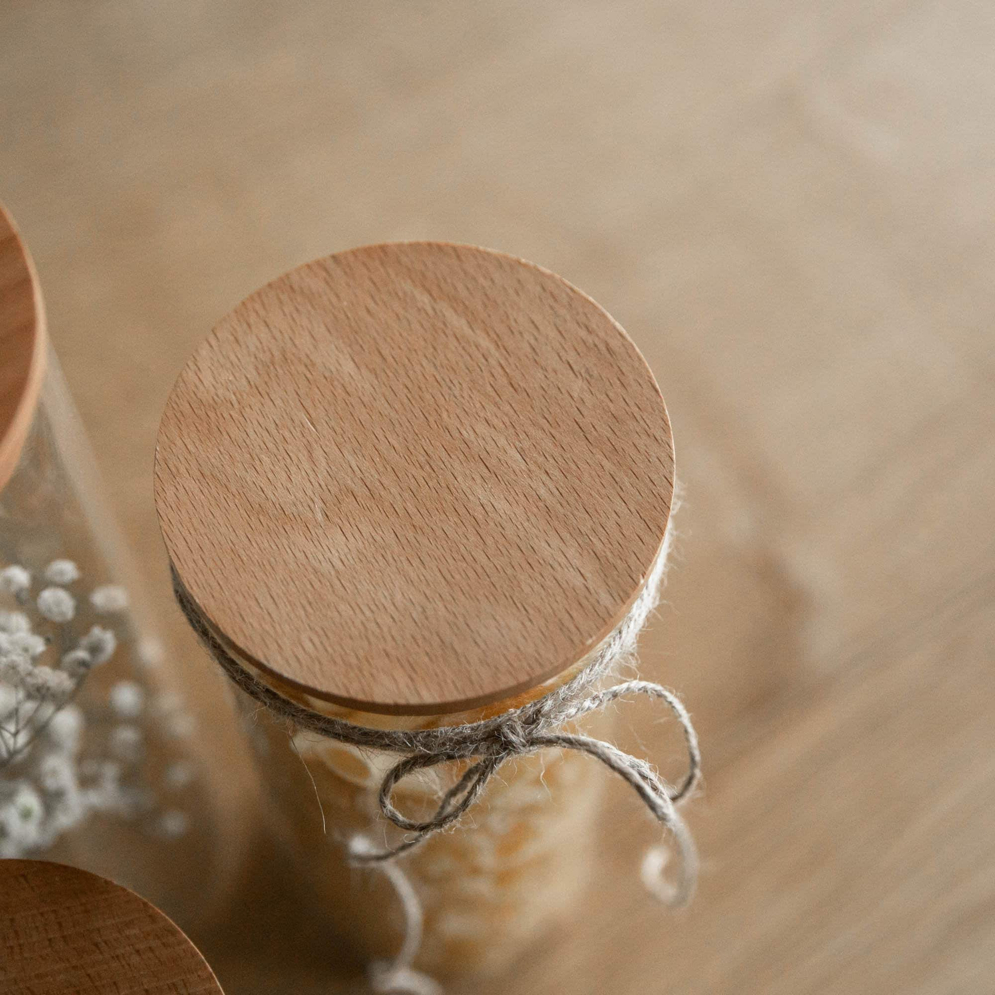 Vorratsglas mit Holzdeckel - personalisiert - Geschenkidee Geburtstag - Geldgeschenk