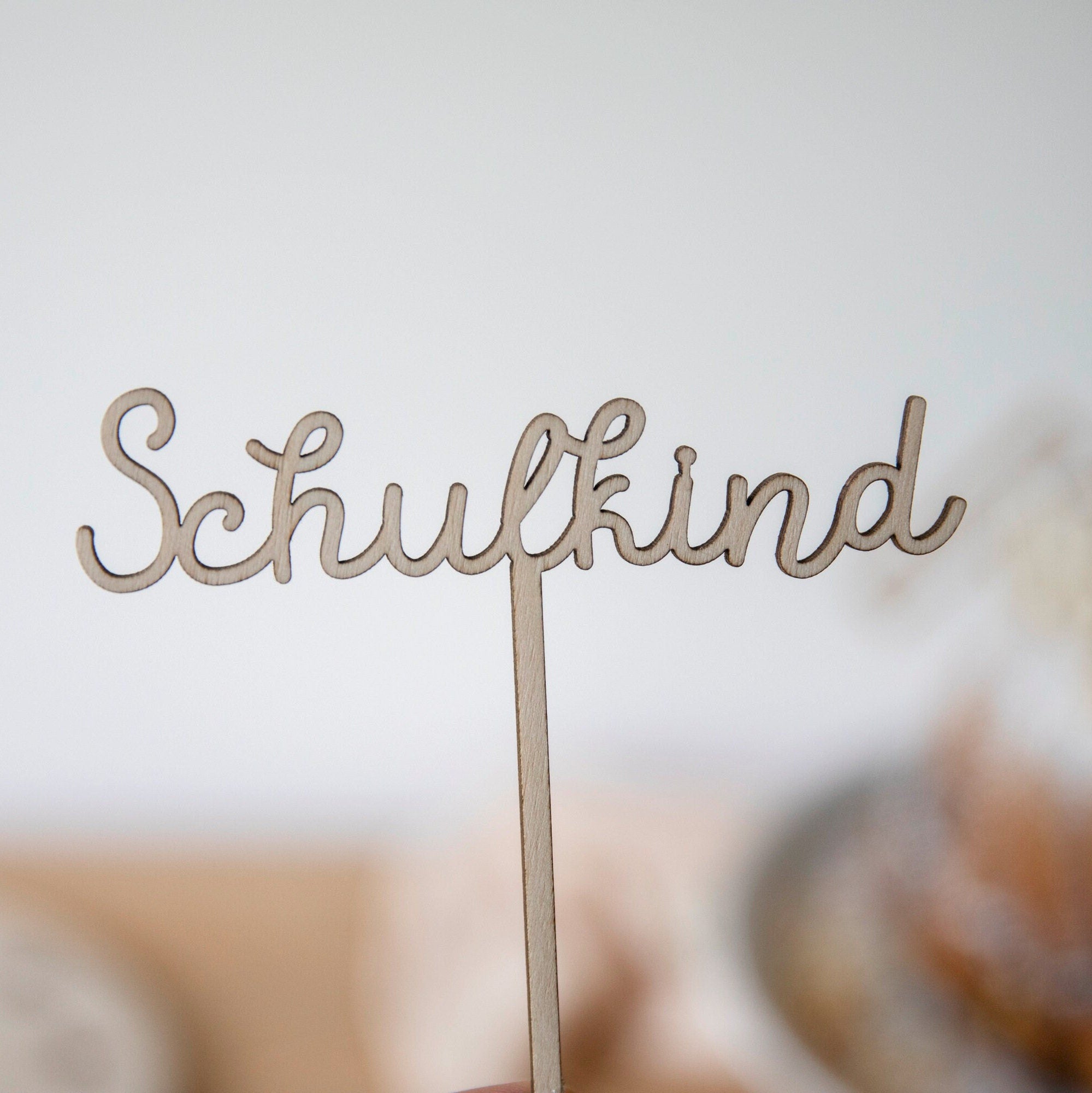 Caketopper Schulkind personalisiert / Einschulung Tortendeko Holz / Einschulung Deko / Schulkind 2024 / Tortendeko Schulanfang Holz