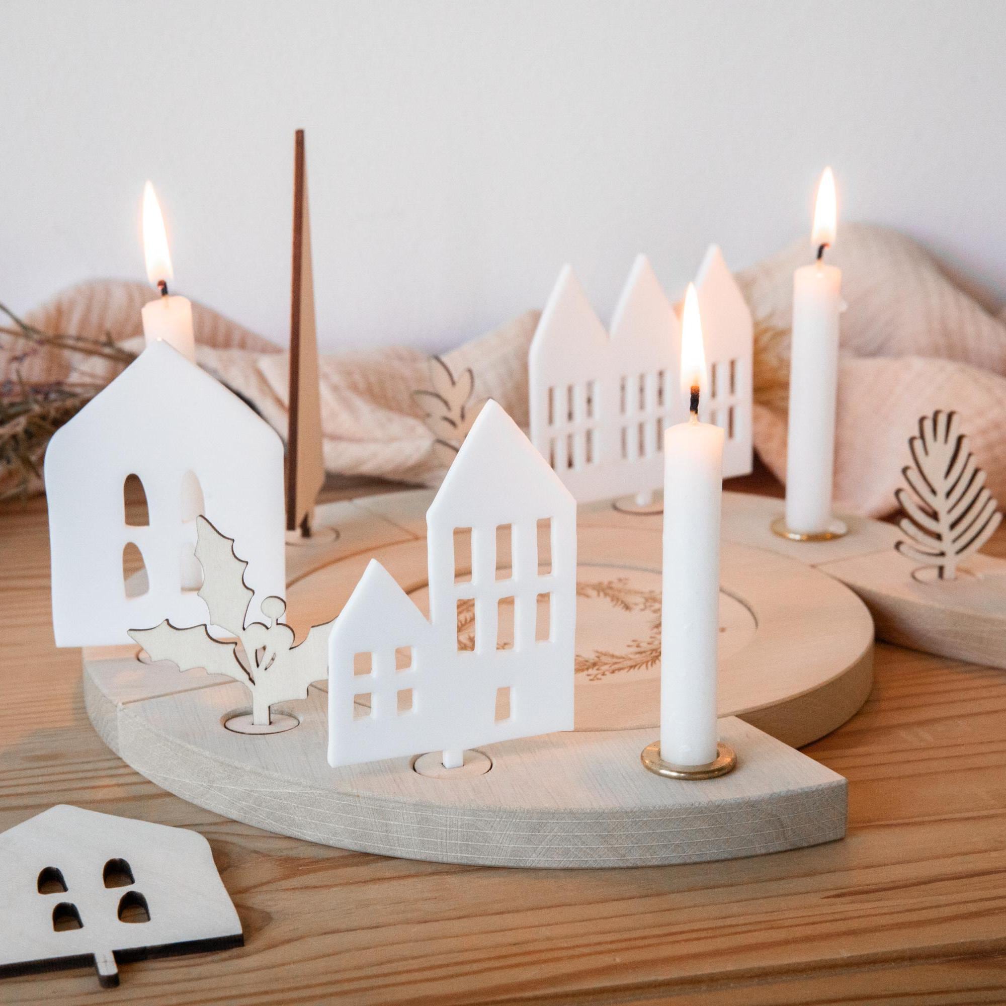 Adventsteller aus Holz ❤️ Weihnachtsdekoration
