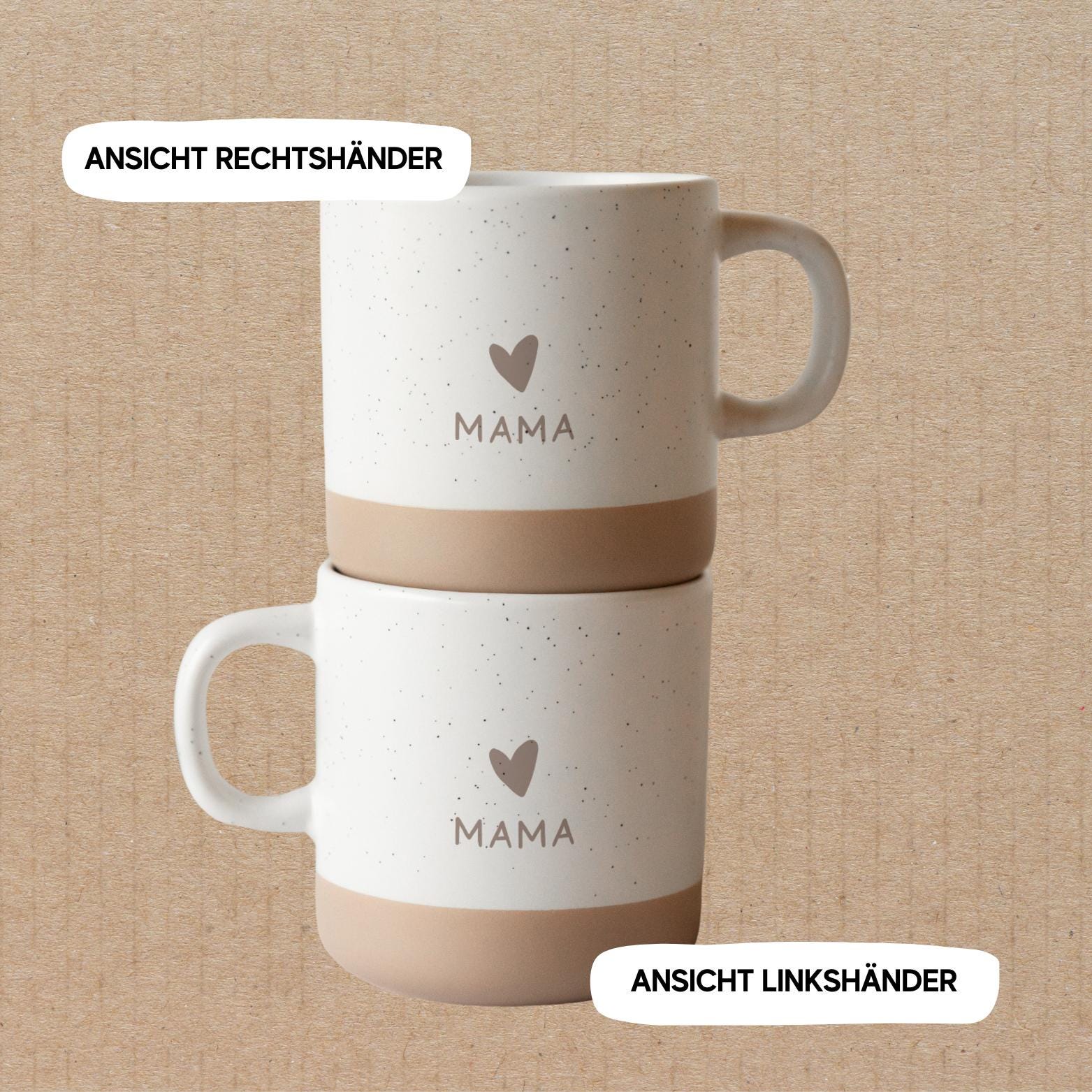 Tasse mit Gravur / Weihnachtsgeschenk von Kind / Mama Tasse / Steingut Tasse / Geschenk von Kind / Ehefrau Geschenk / Tasse Steingut