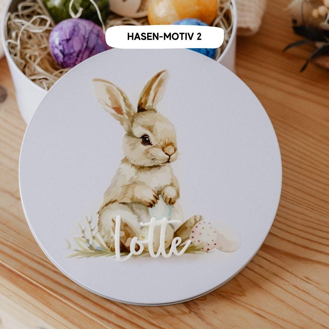 Geschenkidee Ostern Kinder personalisierte Keksdose