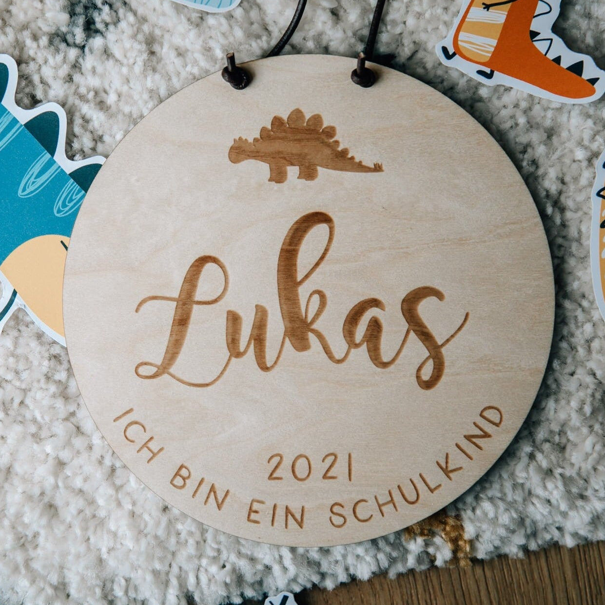 Schulkind Holzschild / Personalisiertes Türschild / Geschenk zur Einschulung / Schulkind