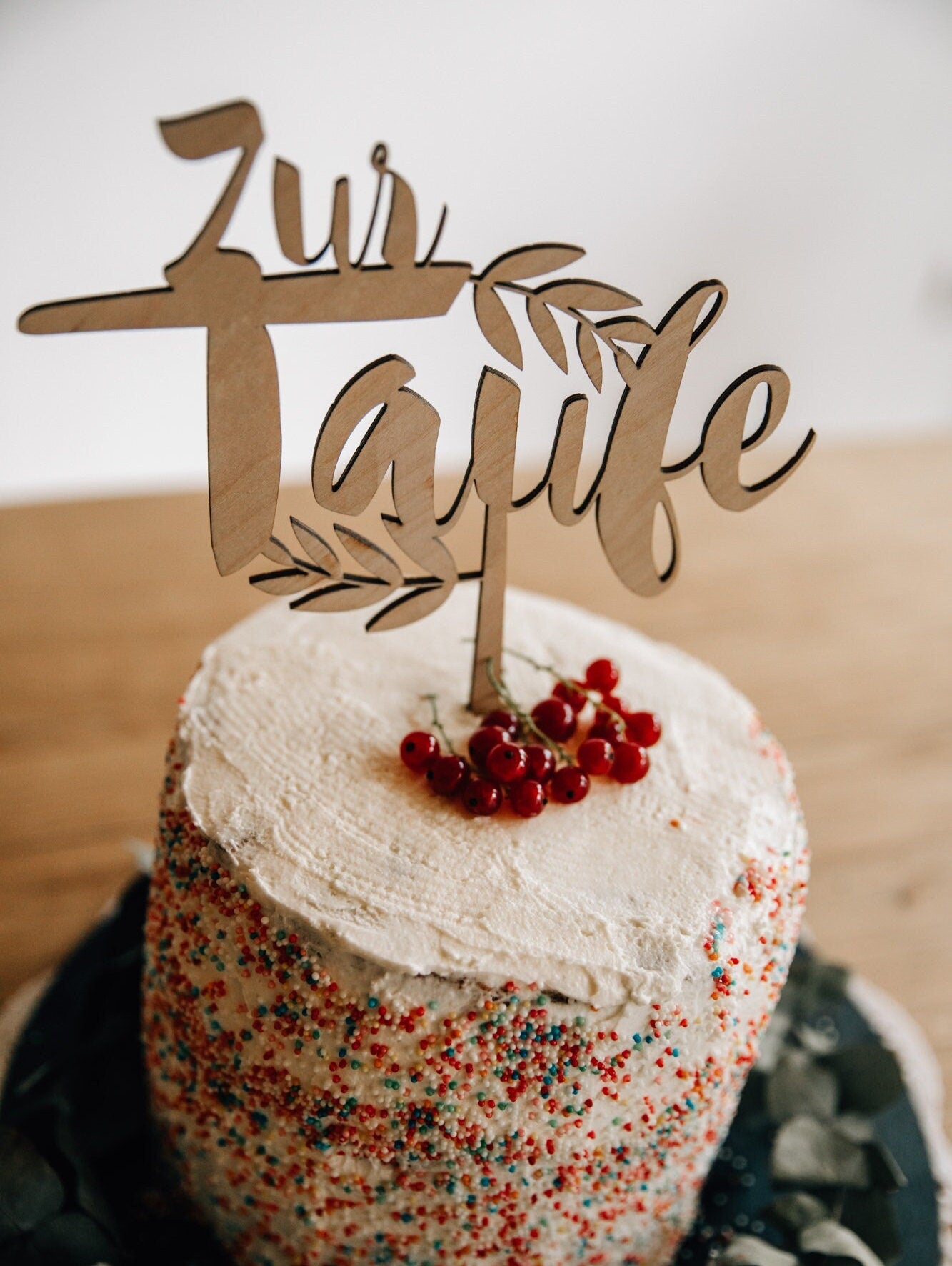 Cake Topper Taufe / Tortenaufsatz/ Kuchendeko Taufe / Kuchen Topper