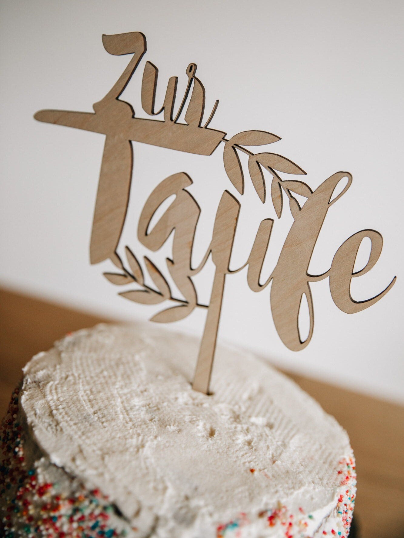 Cake Topper Taufe / Tortenaufsatz/ Kuchendeko Taufe / Kuchen Topper